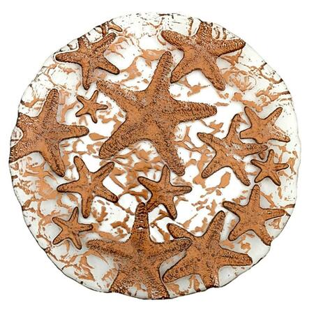 AMERICAN GRANBY Sea Star Dessert Plate Mirror, Bronze, 4PK 1015-3